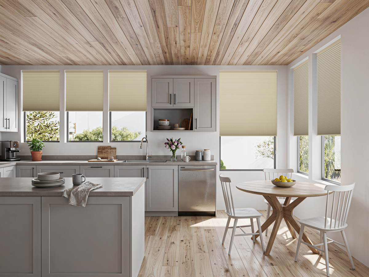 Motorised honeycomb blinds